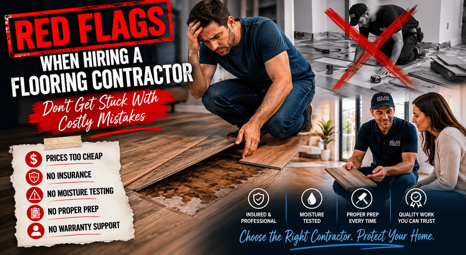 Red Flags to Watch for When Hiring a Flooring Contractor - Selah ...
